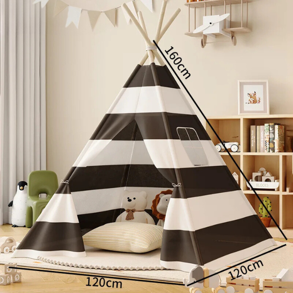 Striped Kids Teepee Tent | Kids Playhouse