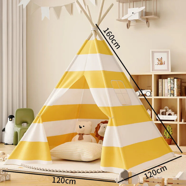Striped Kids Teepee Tent | Kids Playhouse