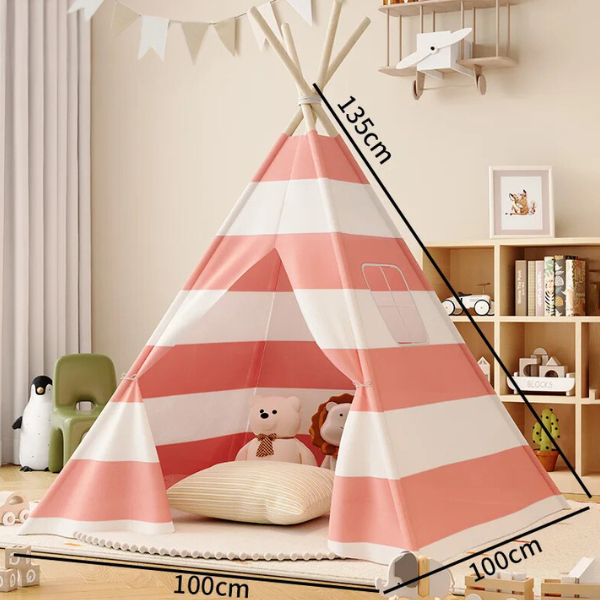 Striped Kids Teepee Tent | Kids Playhouse