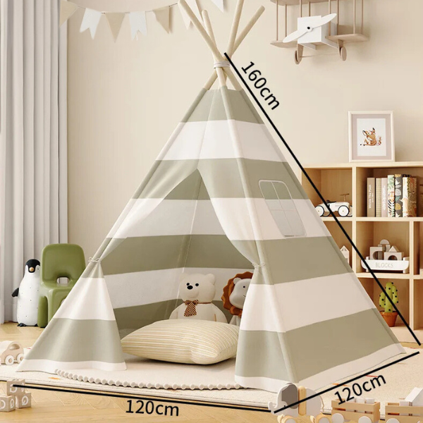 Striped Kids Teepee Tent | Kids Playhouse