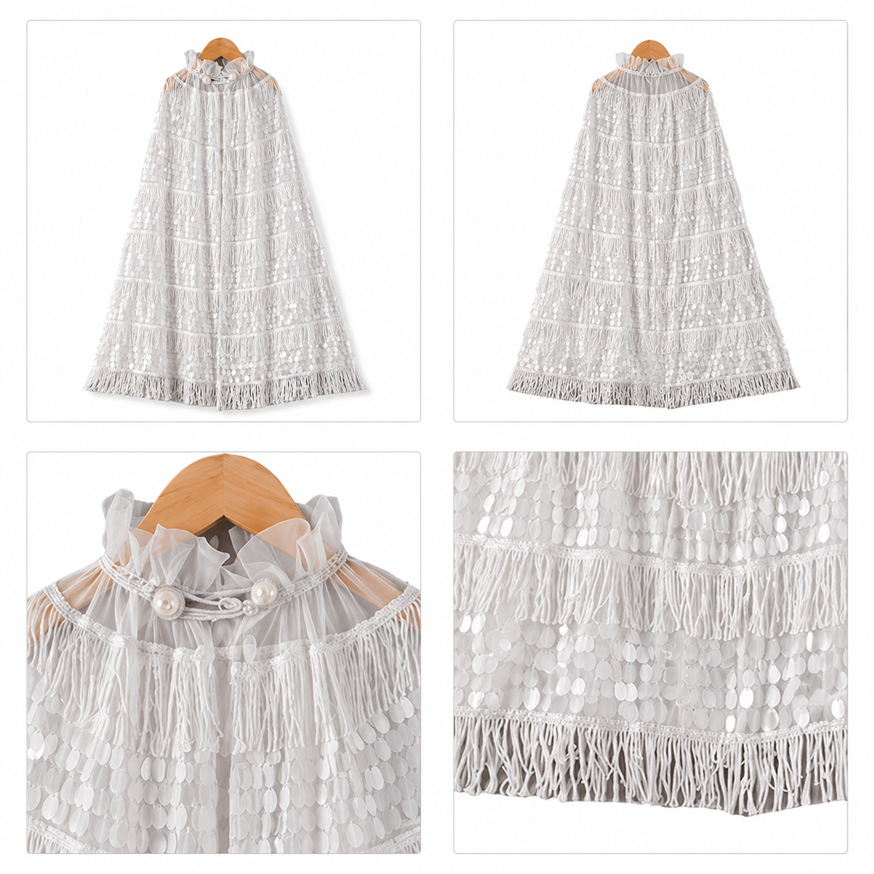 Fringe Sequin Kids Cape