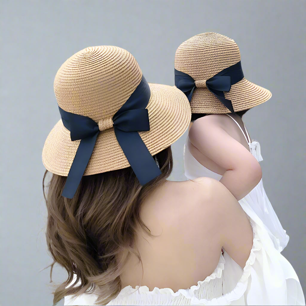 Mum & Mini Matching Straw Hat Set