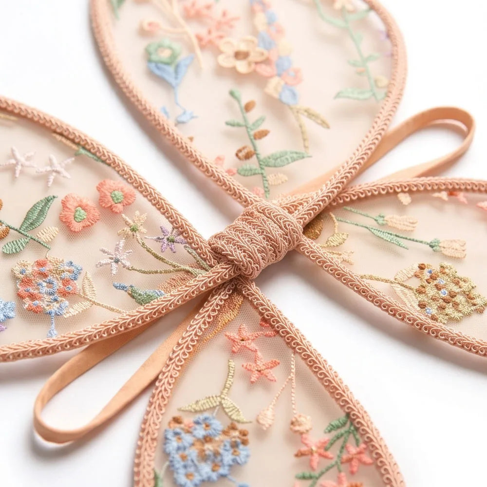 Flora Embroidered Butterfly Wings