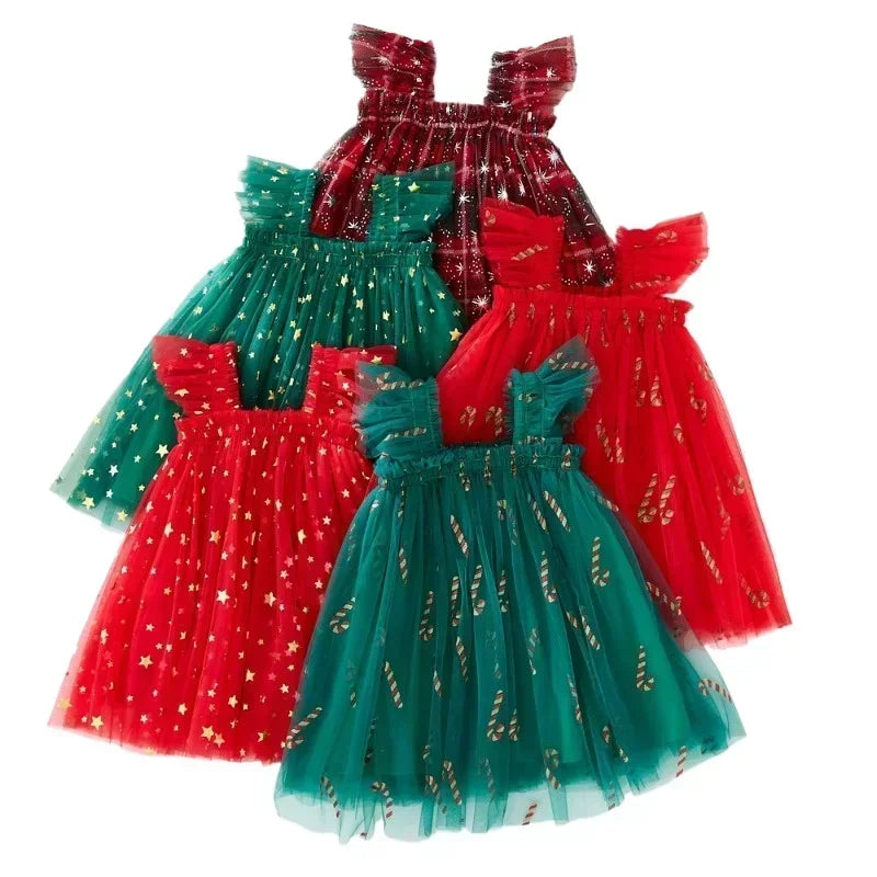 Girls Christmas Tulle Dresses
