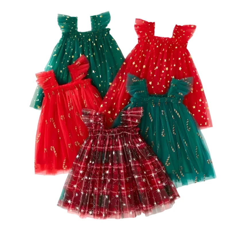 Girls Christmas Tulle Dresses