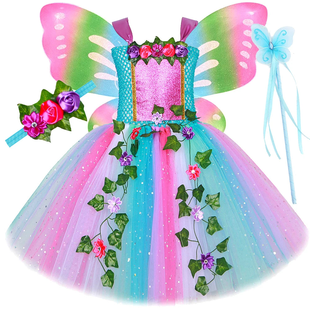 Enchanted Fairy Dress Blue Wings / 3 Enchanted Fairy Dress Blue Wings / 3