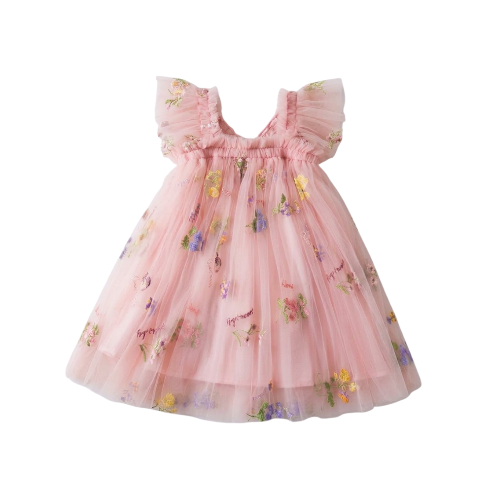 Blush Spring Butterfly Dress