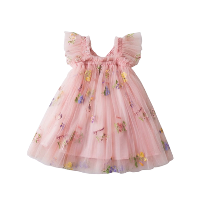 Blush Spring Butterfly Dress