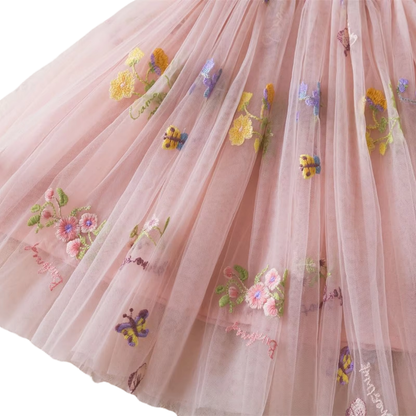 Blush Spring Butterfly Dress