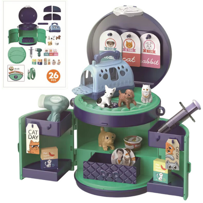 Kids Portable Pretend Playsets | Doctor, Pet Care, Beauty & More