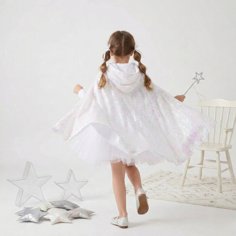 Starlight Sequin Kids Princess Cape