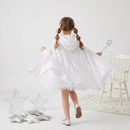 Starlight Sequin Kids Princess Cape