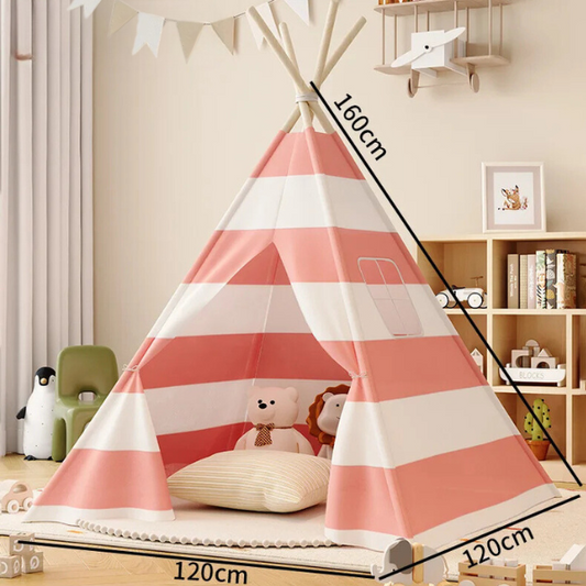 Striped Kids Teepee Tent | Kids Playhouse