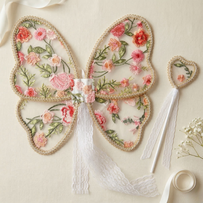Secret Garden Fairy Wings & Wand Set
