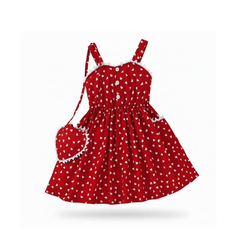Heartbeat Retro Dress for Little Girls – Little Miss Diva