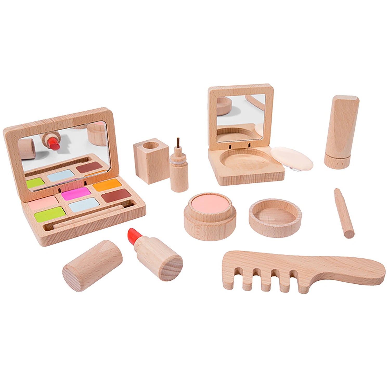 Wooden Pretend Makeup Set