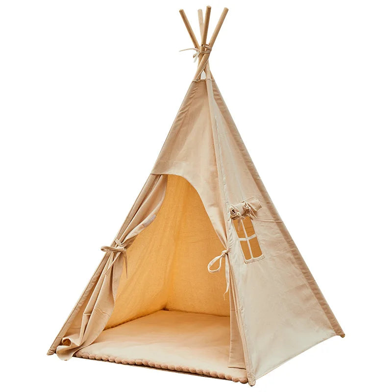 play tent teepee Canvas Teepee Children's Play Tent – Little Miss Diva