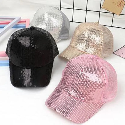 Little Diva Sparkle Cap | Sequin Kids Baseball Hat