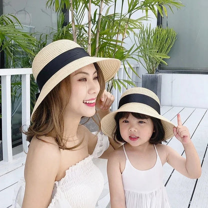 Mum & Mini Matching Straw Hat Set