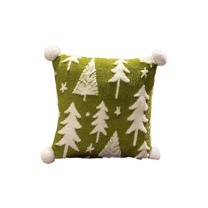 Festive Pom-Pom Pillow