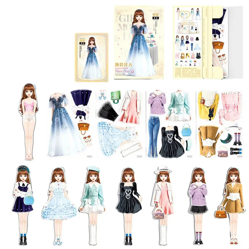 Fashionista's Magic Dolls Wardrobe Magnetic Dress-Up Set Fashionista's Magic Dolls Wardrobe Magnetic Dress-Up Set
