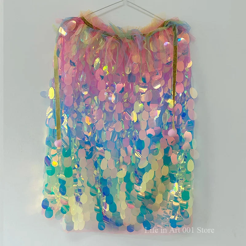 Kids Sequin Cape