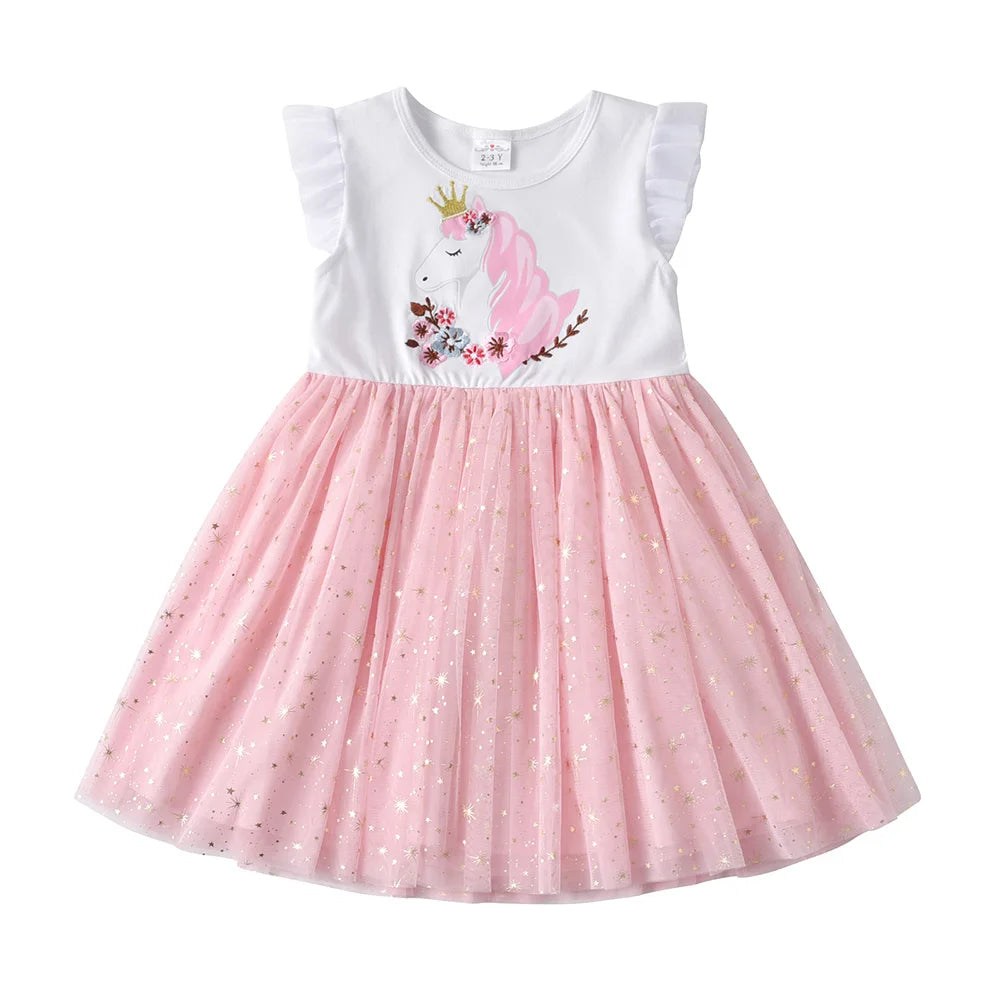 Blush Unicorn Play Dress | Everyday Girls Dress