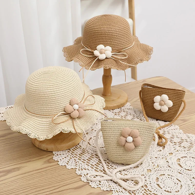 Kids Summer Straw Hat – Little Miss Diva Kids Summer Straw Hat – Little Miss Diva