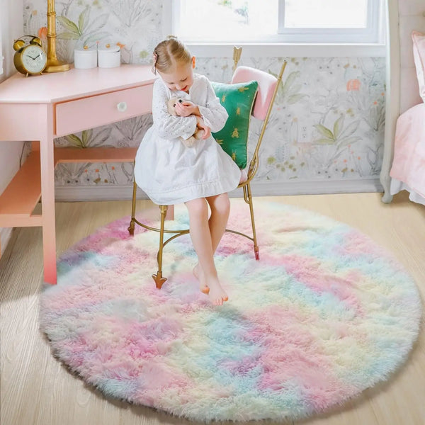 Enchanted Plush Rainbow Playmat
