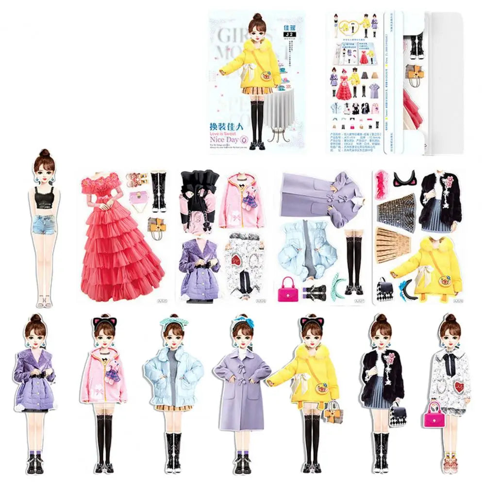 Fashionista's Magic Dolls Wardrobe Magnetic Dress-Up Set H Fashionista's Magic Dolls Wardrobe Magnetic Dress-Up Set H