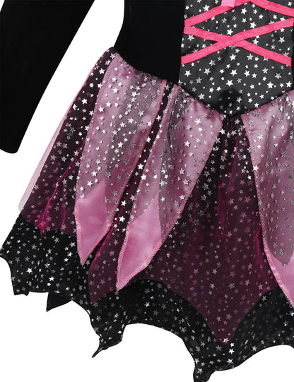 Girls Witch Costume Set