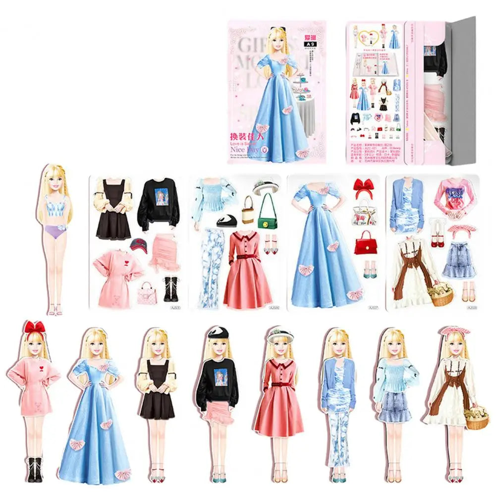 Fashionista's Magic Dolls Wardrobe Magnetic Dress-Up Set – Little