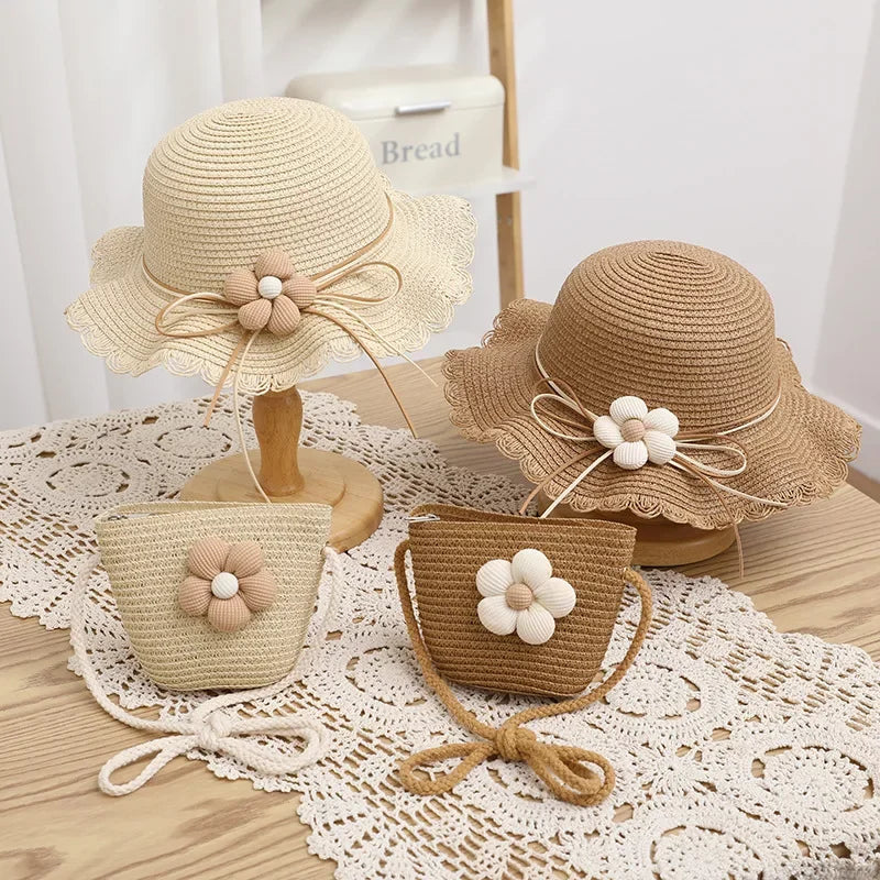 Kids Summer Straw Hat – Little Miss Diva Kids Summer Straw Hat – Little Miss Diva