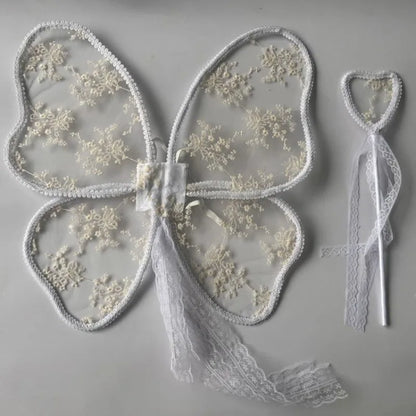 Ivory Garden Fairy Wings & Wand Set for Girls