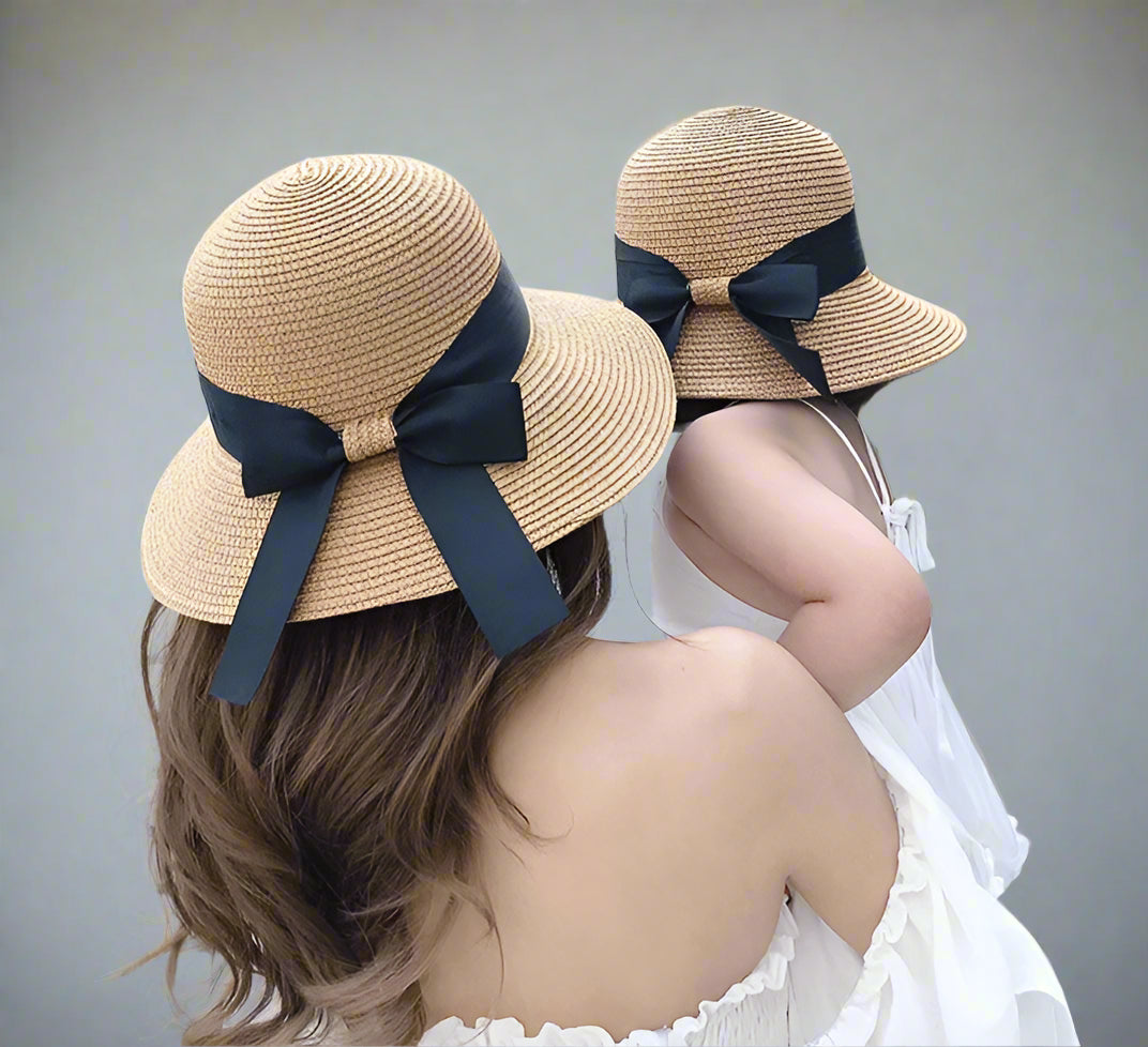 Mum & Mini Matching Straw Hat Set