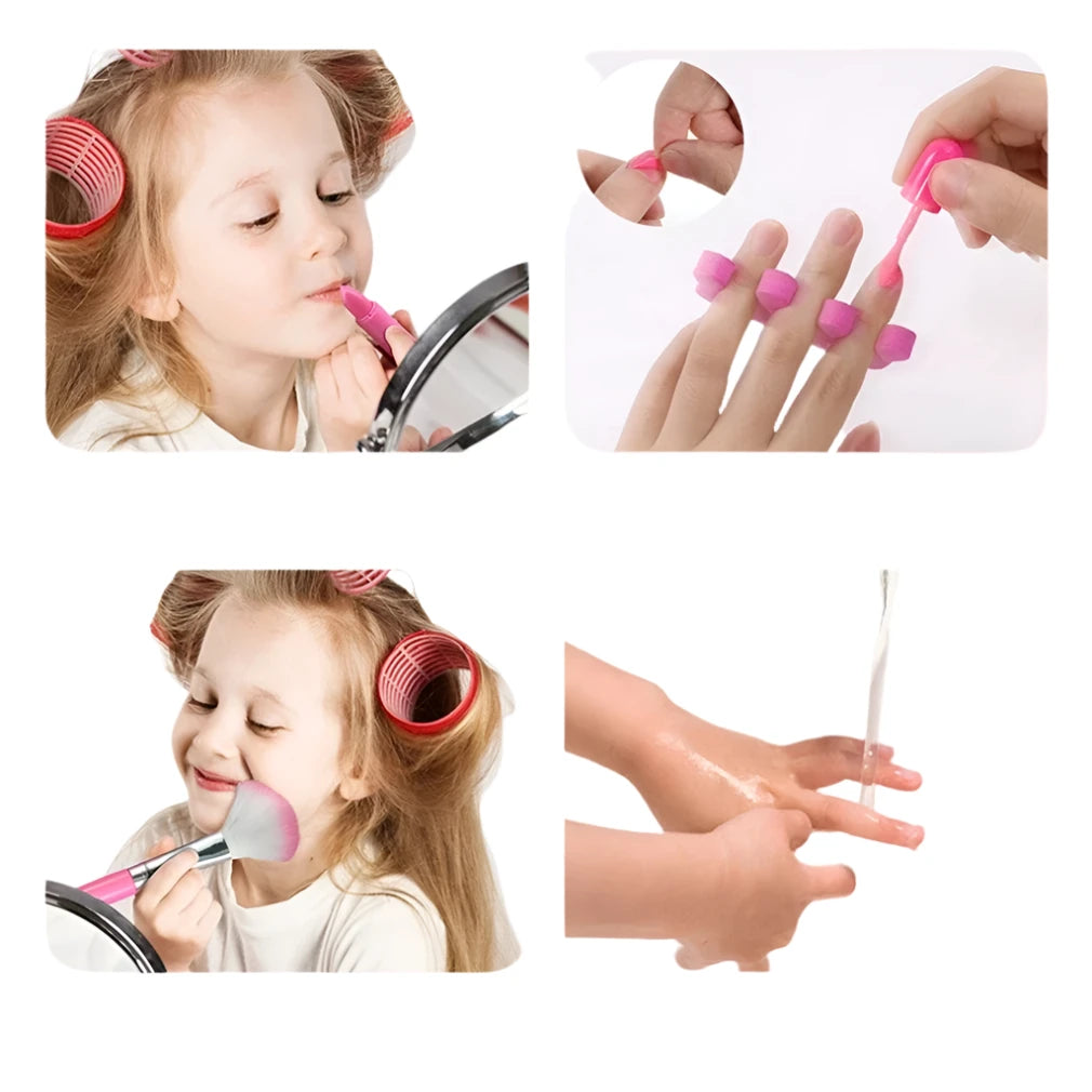 Pinky Noir Chest | Kids Washable Makeup Kit