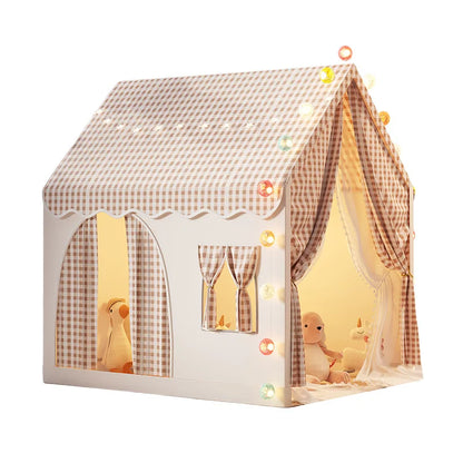 The Open Gingham Cottage Playhouse