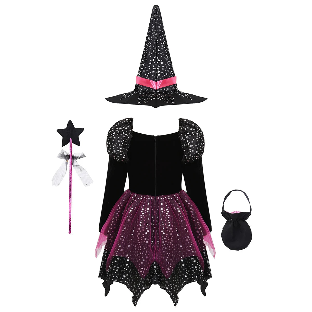 Girls Witch Costume Set