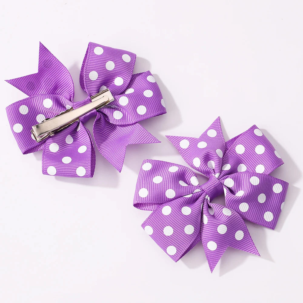 Kids Polka Dot Bow Heart Sunglasses