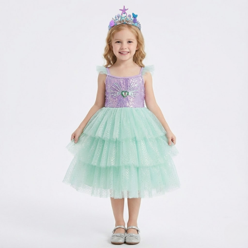 Ocean Sparkle Tulle Dress