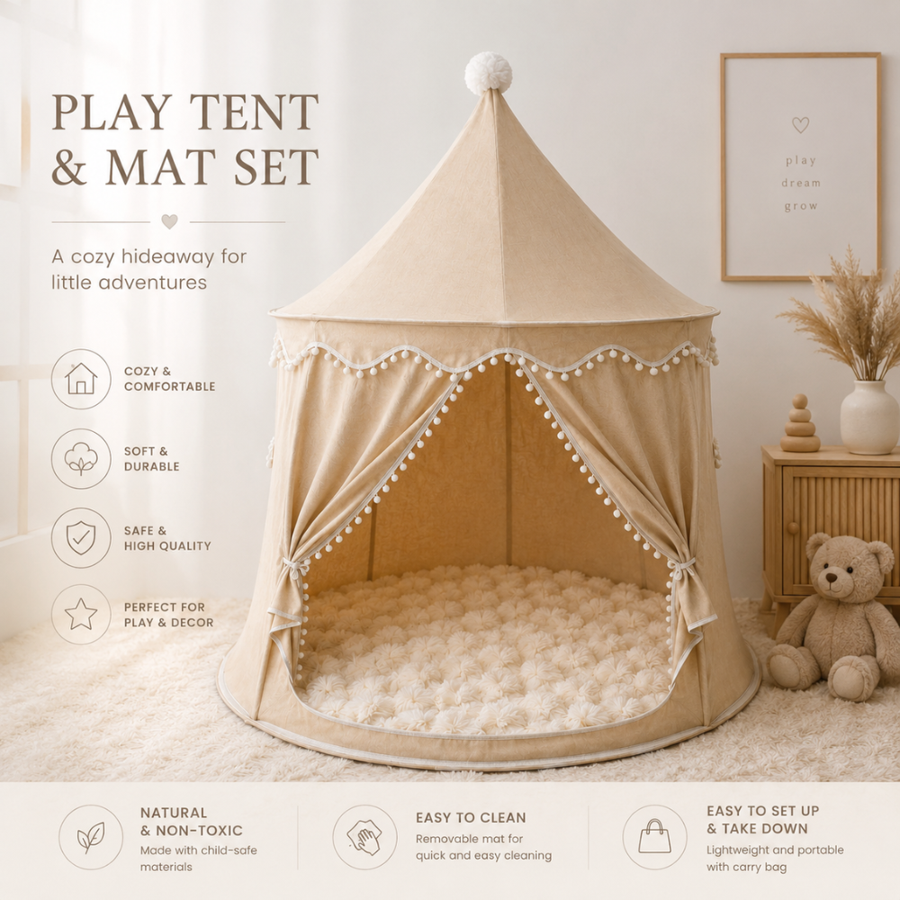 Bali Foldable Tent & Soft Mat Set