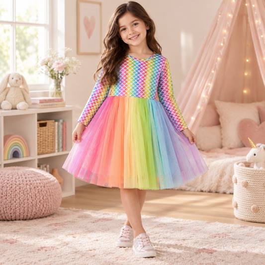 Rainbow Mermaid Dress