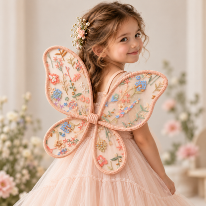 Flora Embroidered Butterfly Wings