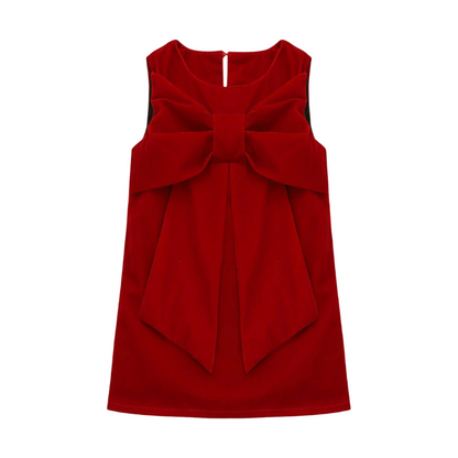 Clara Velvet Bow Dress