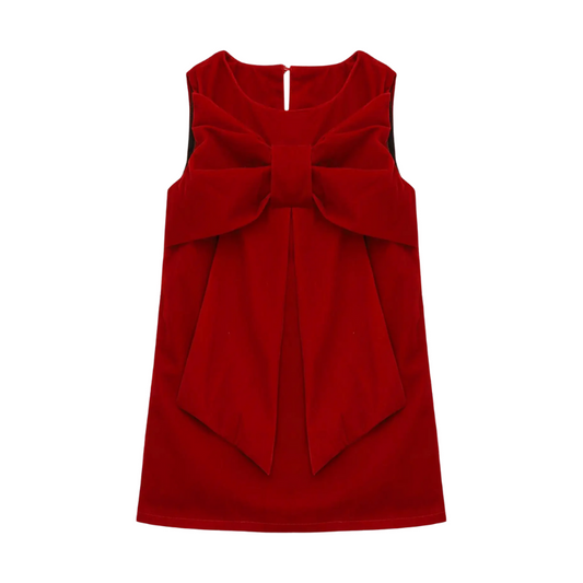 Clara Velvet Bow Dress