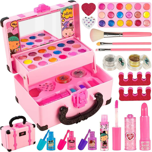 Pinky Noir Chest | Kids Washable Makeup Kit