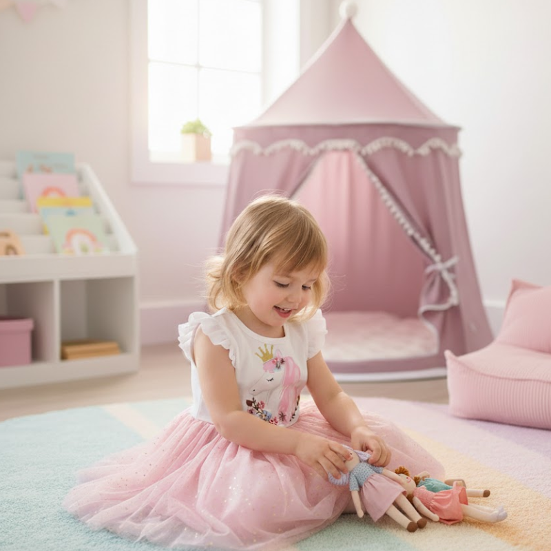 Blush Unicorn Play Dress